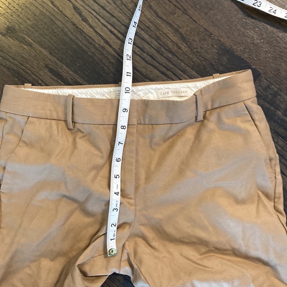 J. Crew Tan Wool Pants Trousers 6 EUC Cafe Trouser - Picture 3 of 9